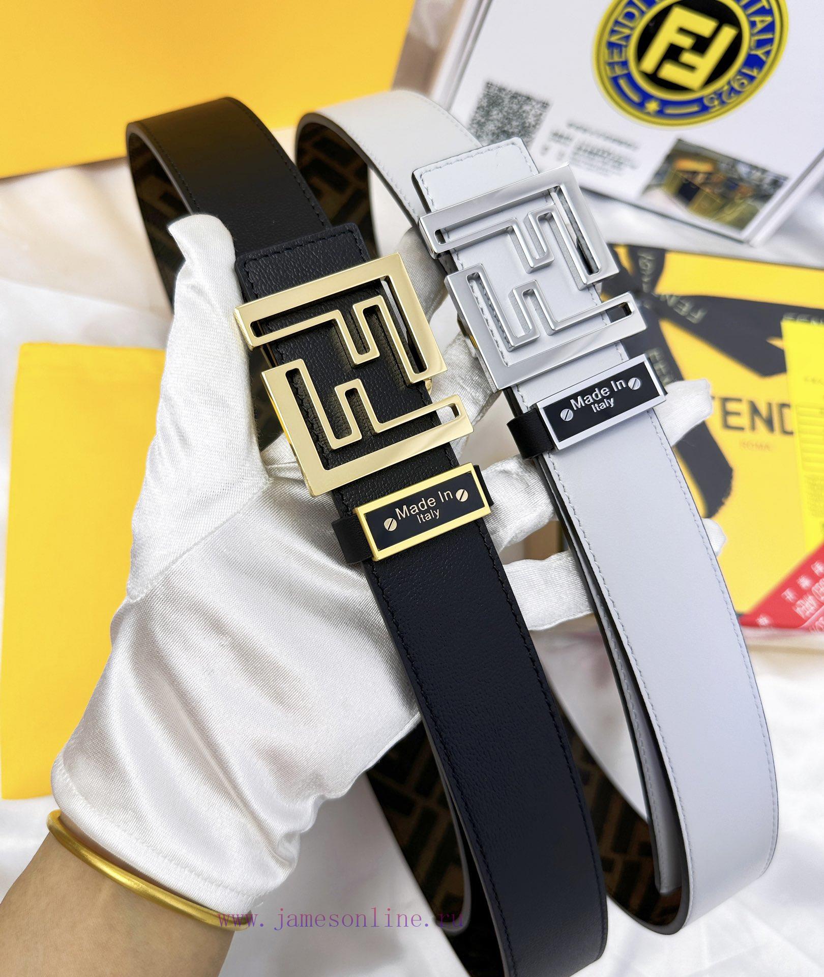Belt FENDI Fendi ReproductionThe waistband is made of 100% cowhide, ensuring a double-layer 8h6h5ccs - Image 9