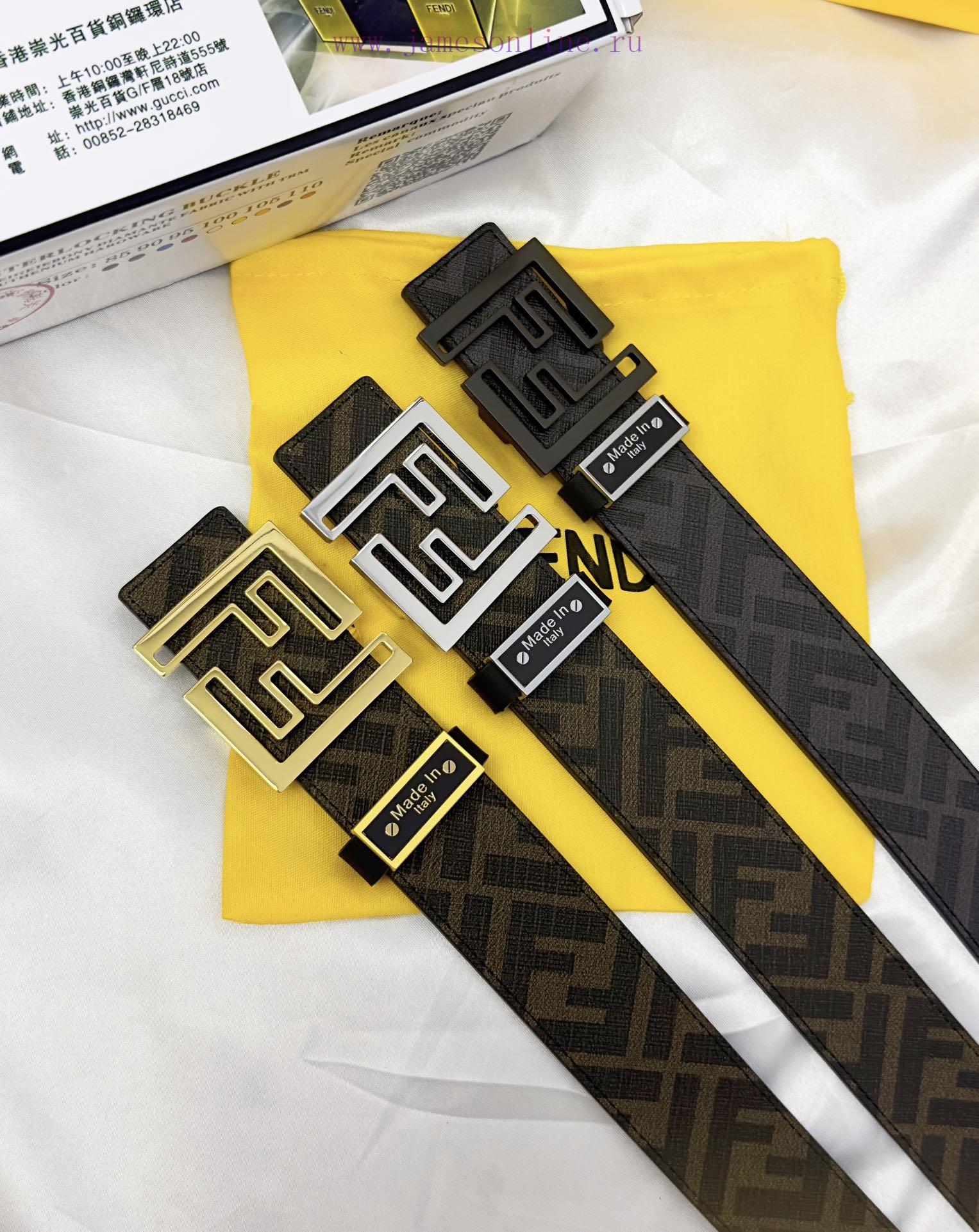 Belt FENDI Fendi ReproductionThe waistband is made of 100% cowhide, ensuring a double-layer 8h6h5ccs - Image 10