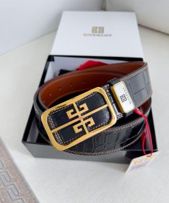Givenchy GIVENCHY Belt ️ BeltBuckle, smooth buckle made of pure steel material, leather belt 97oh11xl