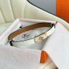 Hermes Women's BeltFull set of 1.8mm women's Kelly original imported leather K gold/platinum pe9cr1al