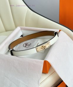 Hermes Women's BeltFull set of 1.8mm women's Kelly original imported leather K gold/platinum pe9cr1al