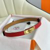 Hermes Women's BeltFull set of 1.8mm women's Kelly original imported leather K gold/platinum 5fi0rsik