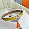 Hermes Women's BeltFull set of 1.8mm women's Kelly original imported leather K gold/platinum bygik8gm