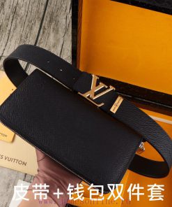 LV. Yiluweideng two-piece setWooden box, belt+wallet, two-piece setGrade: Imported 100% top wfym5od5