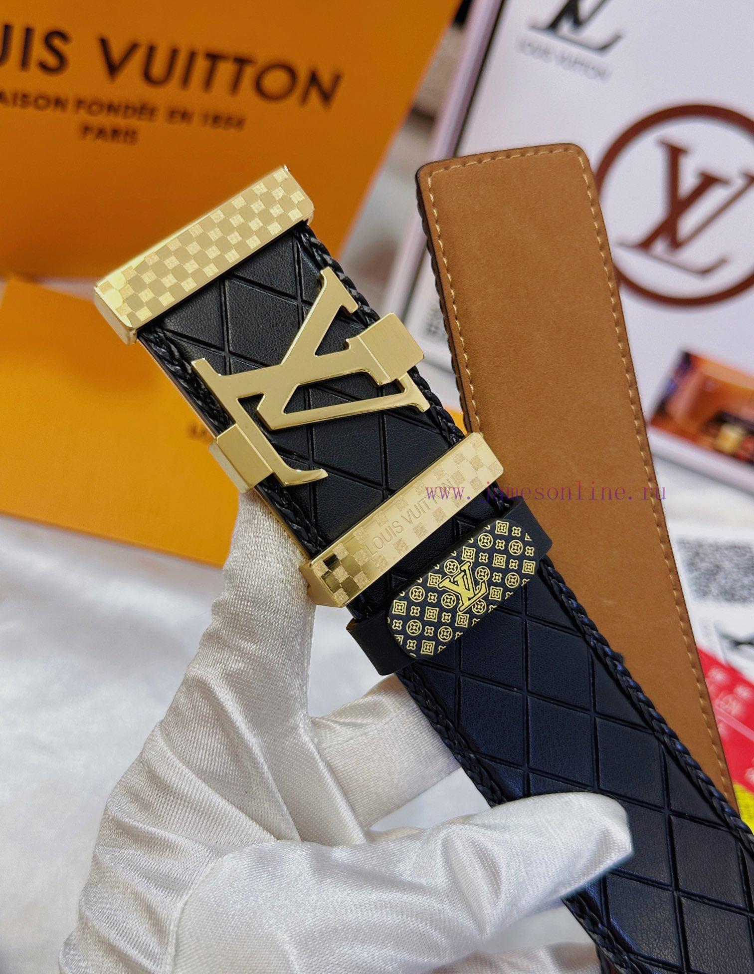 Belt LV Louis Vuitton's top tier replicaThe waistband is made of 100% cowhide, ensuring genu az0xluca - Image 10