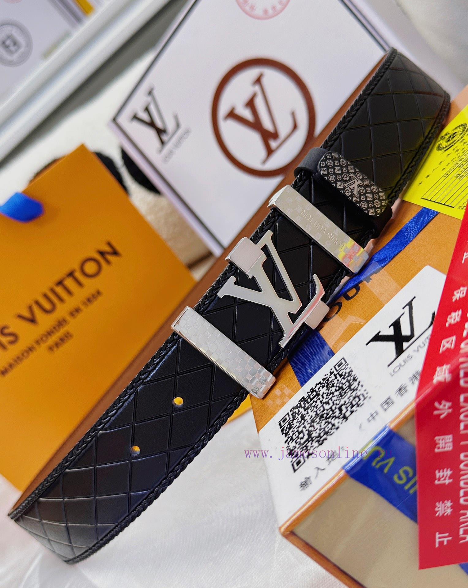 Belt LV Louis Vuitton's top tier replicaThe waistband is made of 100% cowhide, ensuring genu pla2s6h0 - Image 7