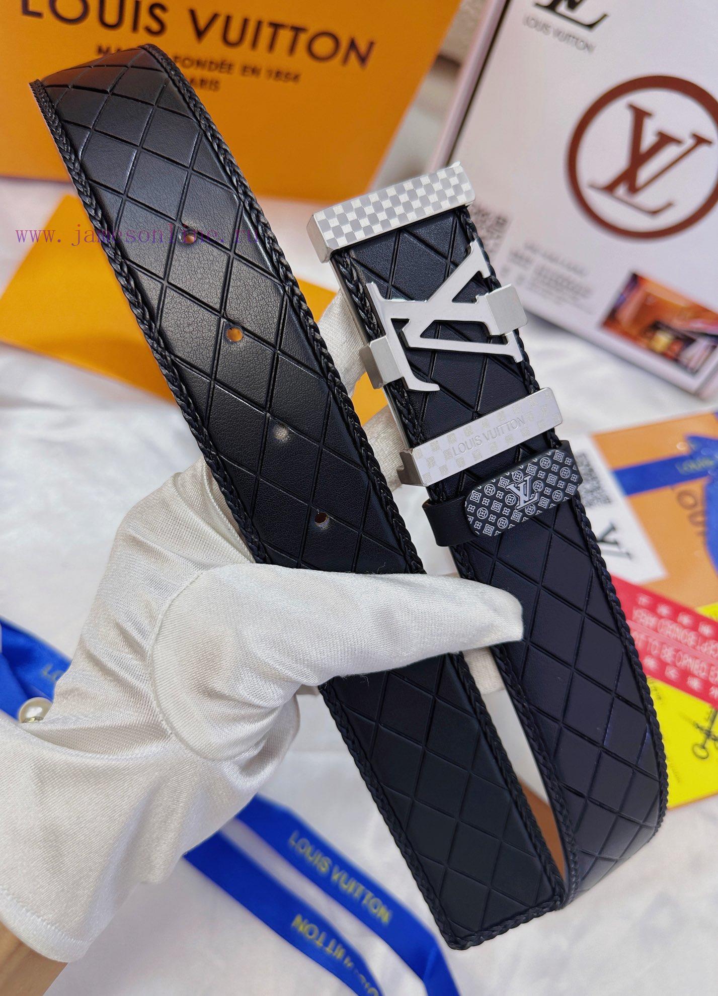 Belt LV Louis Vuitton's top tier replicaThe waistband is made of 100% cowhide, ensuring genu pla2s6h0 - Image 8