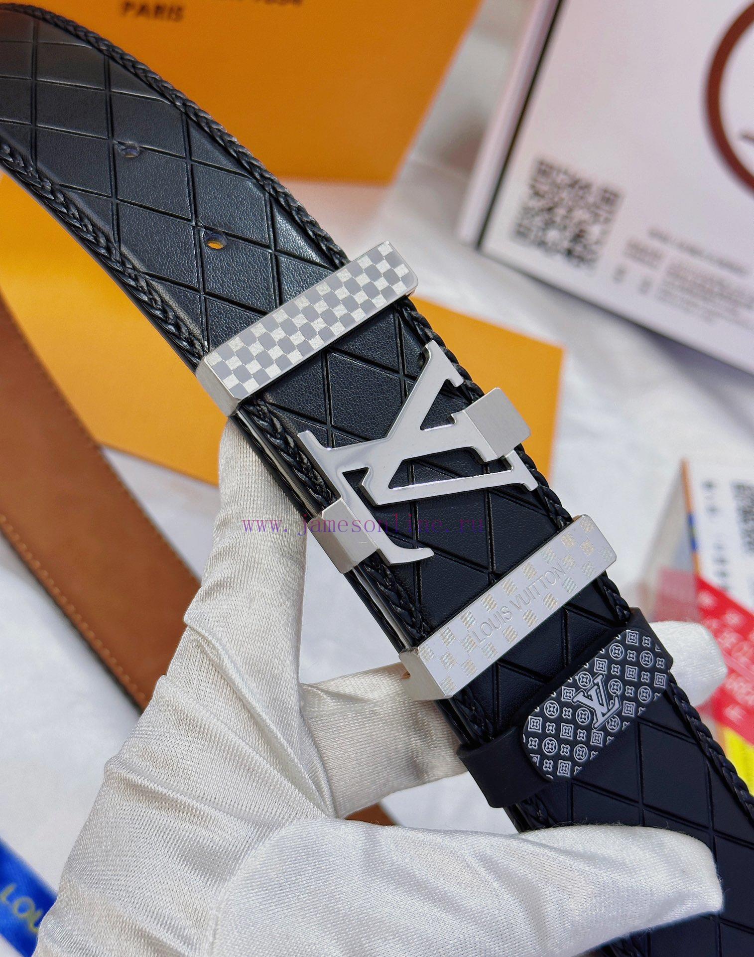 Belt LV Louis Vuitton's top tier replicaThe waistband is made of 100% cowhide, ensuring genu pla2s6h0 - Image 9