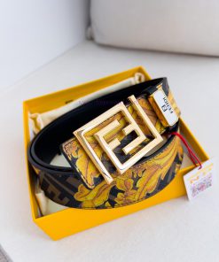 Fendi FENDI ️ Belt and beltBuckle, original classic pure copper boutique letter buckle, phot untjwwyu
