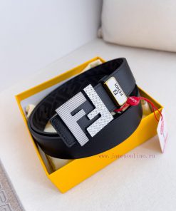 Fendi FENDI ️ Belt and beltBuckle, original classic pure copper boutique letter buckle, phot nrn979xi