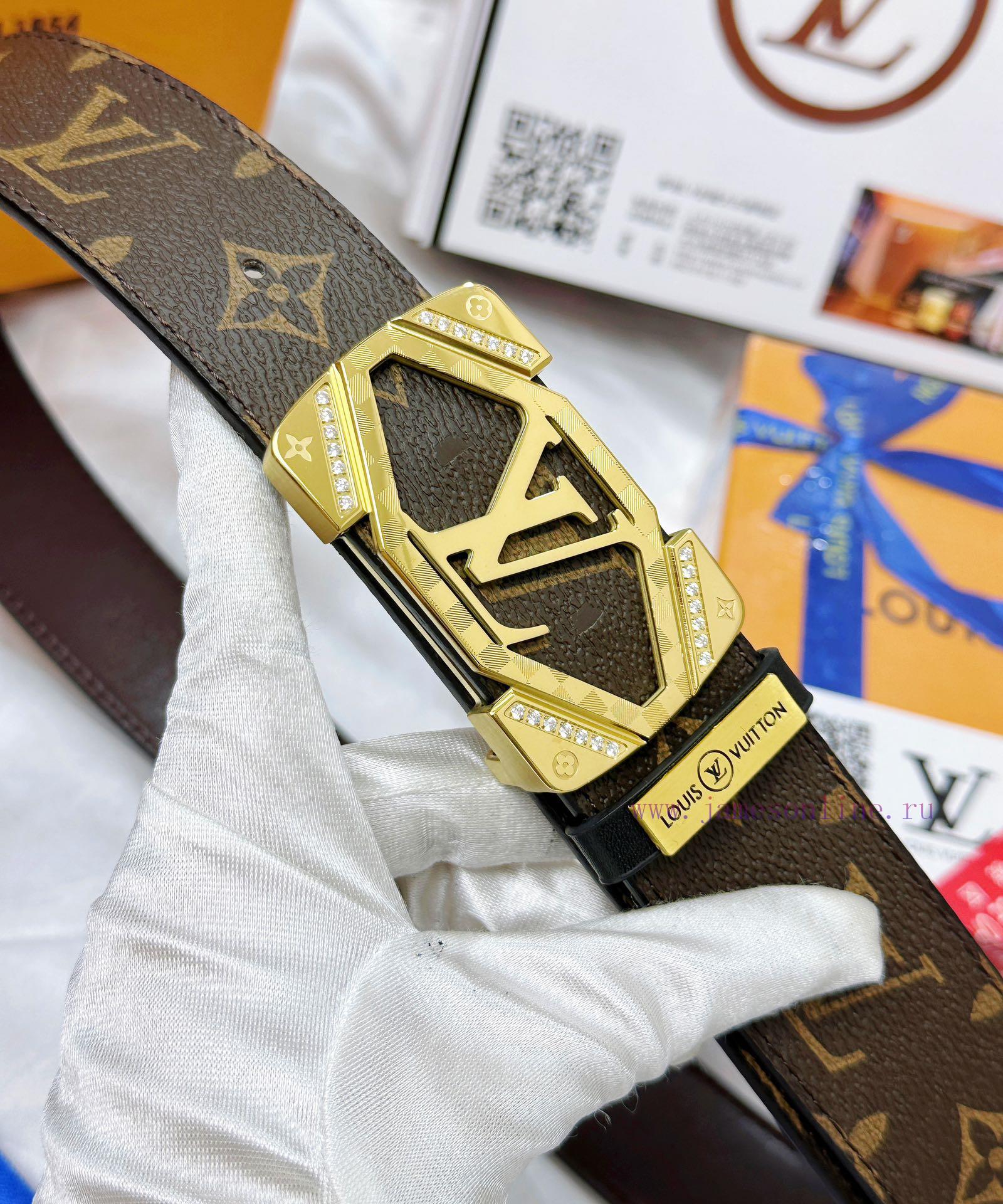 Belt LV Louis Vuitton inlaid with full diamondsThe waistband is replicated with 100% head la f0g1xaud - Image 8