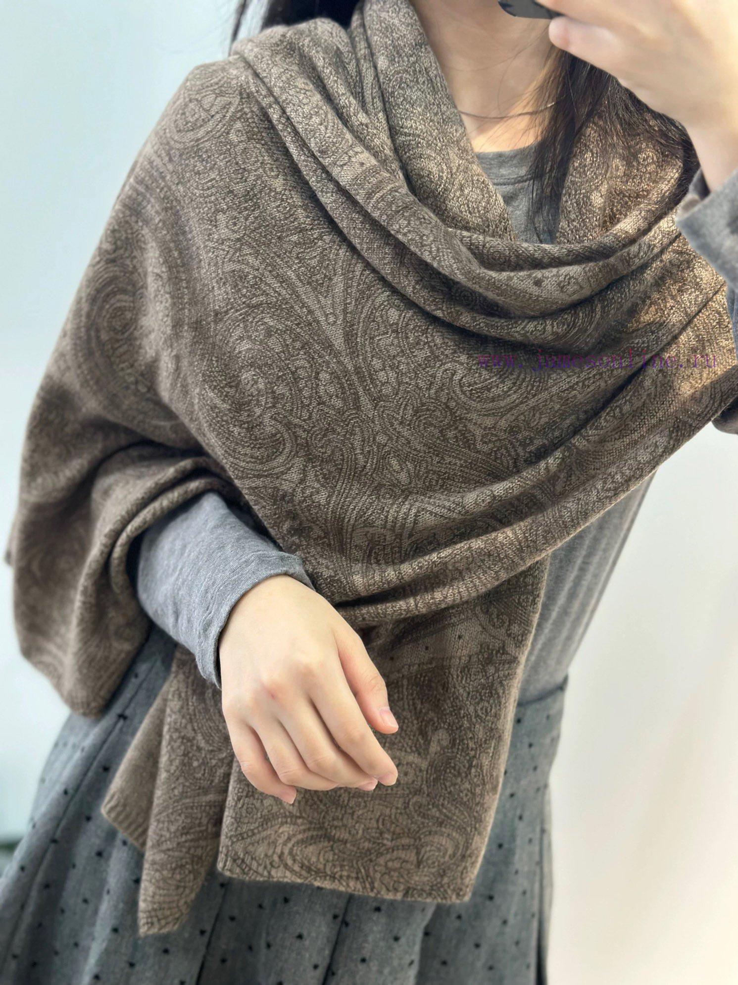 Piana LP Cashew Pattern Cashmere Long Scarf LP Cashmere Family, the new aristocrat in the caxyurgpxh - Image 2