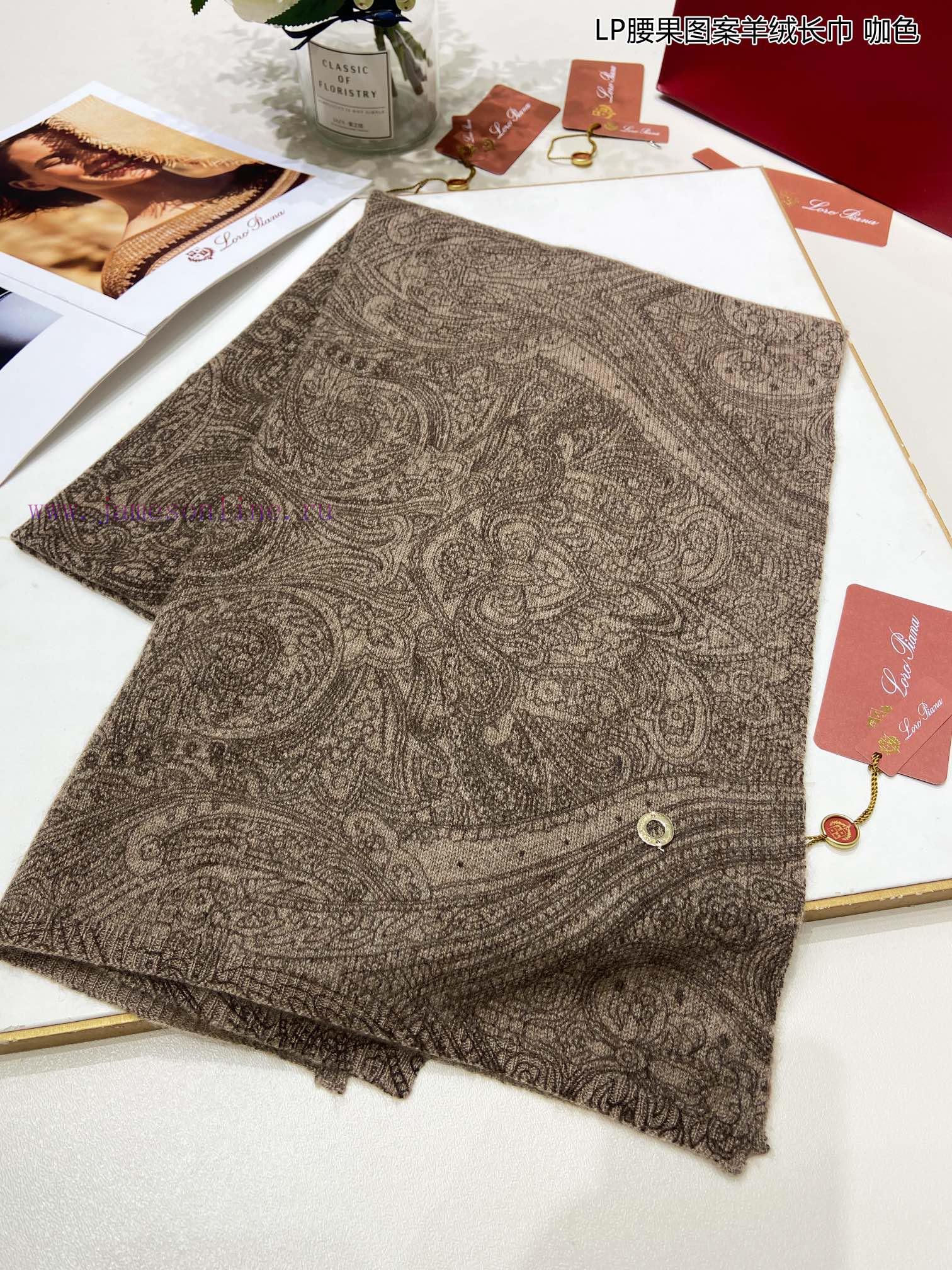 Piana LP Cashew Pattern Cashmere Long Scarf LP Cashmere Family, the new aristocrat in the caxyurgpxh - Image 5