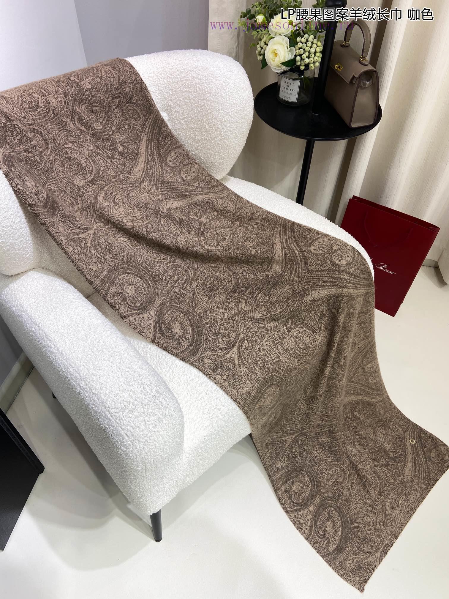 Piana LP Cashew Pattern Cashmere Long Scarf LP Cashmere Family, the new aristocrat in the caxyurgpxh - Image 23