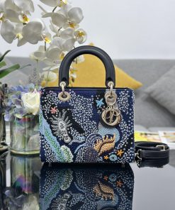 Lady Dior Five Panel Embroidered Underwater Beads Elegant And Beautiful Insights Fashionable An ns86vckm