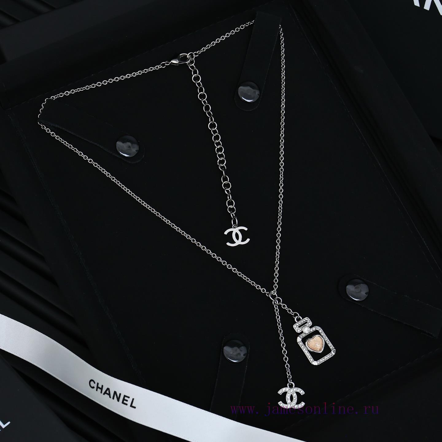 Chanel 25P Colored Glass Perfume Bottle NecklaceThis Season Is A Great Perfume Bottle SeriesCom k325rsrl - Image 5