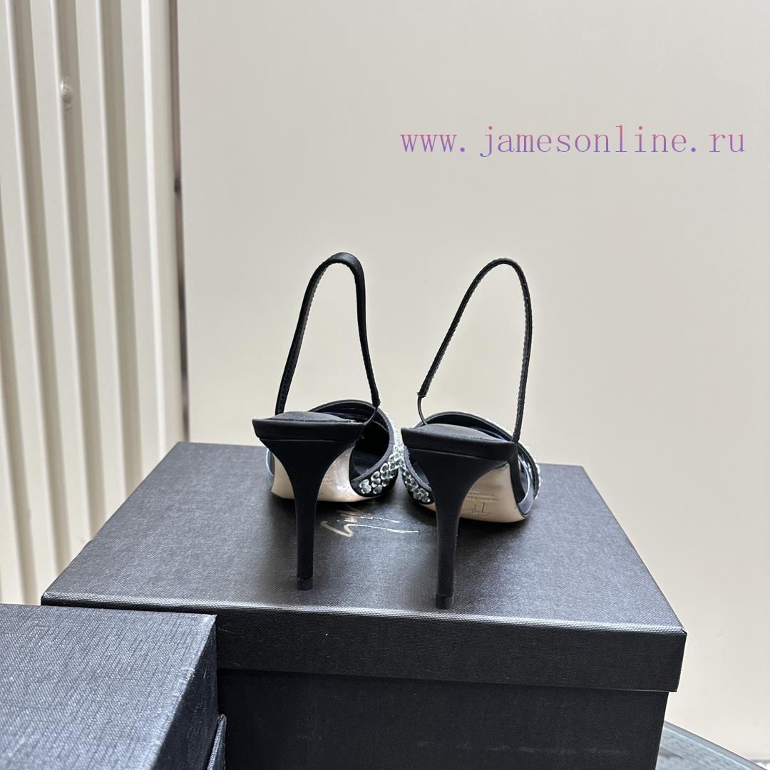 Giuseppe ZanottiGZ 2024s New Rhinestone High HeelsLacquer Leather Shoe Headpiece With Rhineston pirzyvwl - Image 7