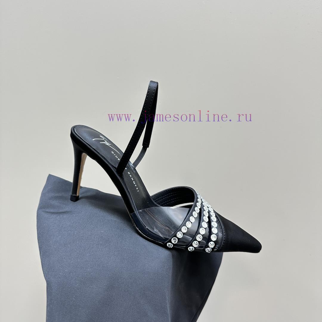 Giuseppe ZanottiGZ 2024s New Rhinestone High HeelsLacquer Leather Shoe Headpiece With Rhineston pirzyvwl - Image 8