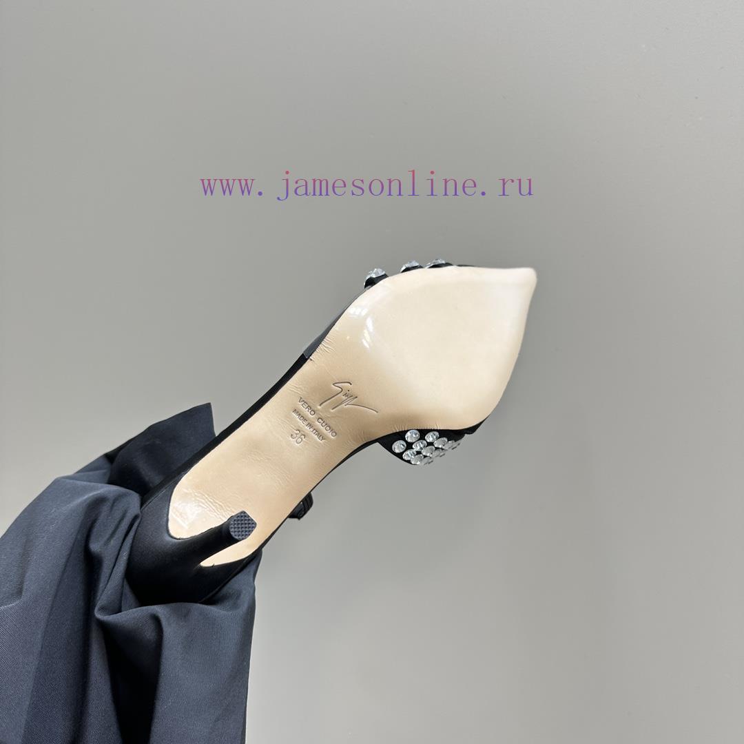 Giuseppe ZanottiGZ 2024s New Rhinestone High HeelsLacquer Leather Shoe Headpiece With Rhineston pirzyvwl - Image 10