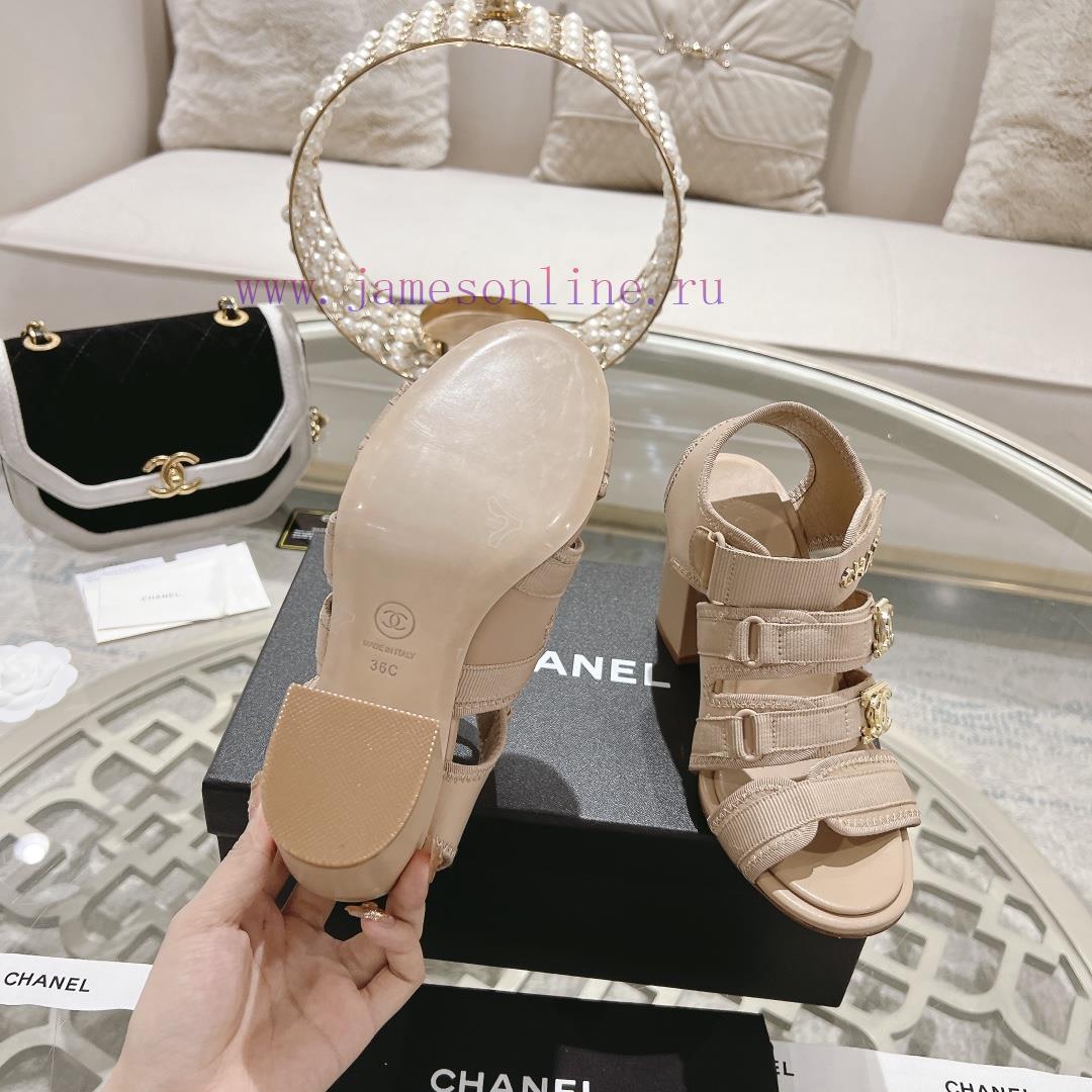 Chanel Chain Cloth Head Coarse Custom Shoes/Sandals Are A Divine Shoe Full Of Chanel Atmosphere mvmrrrmn - Image 10