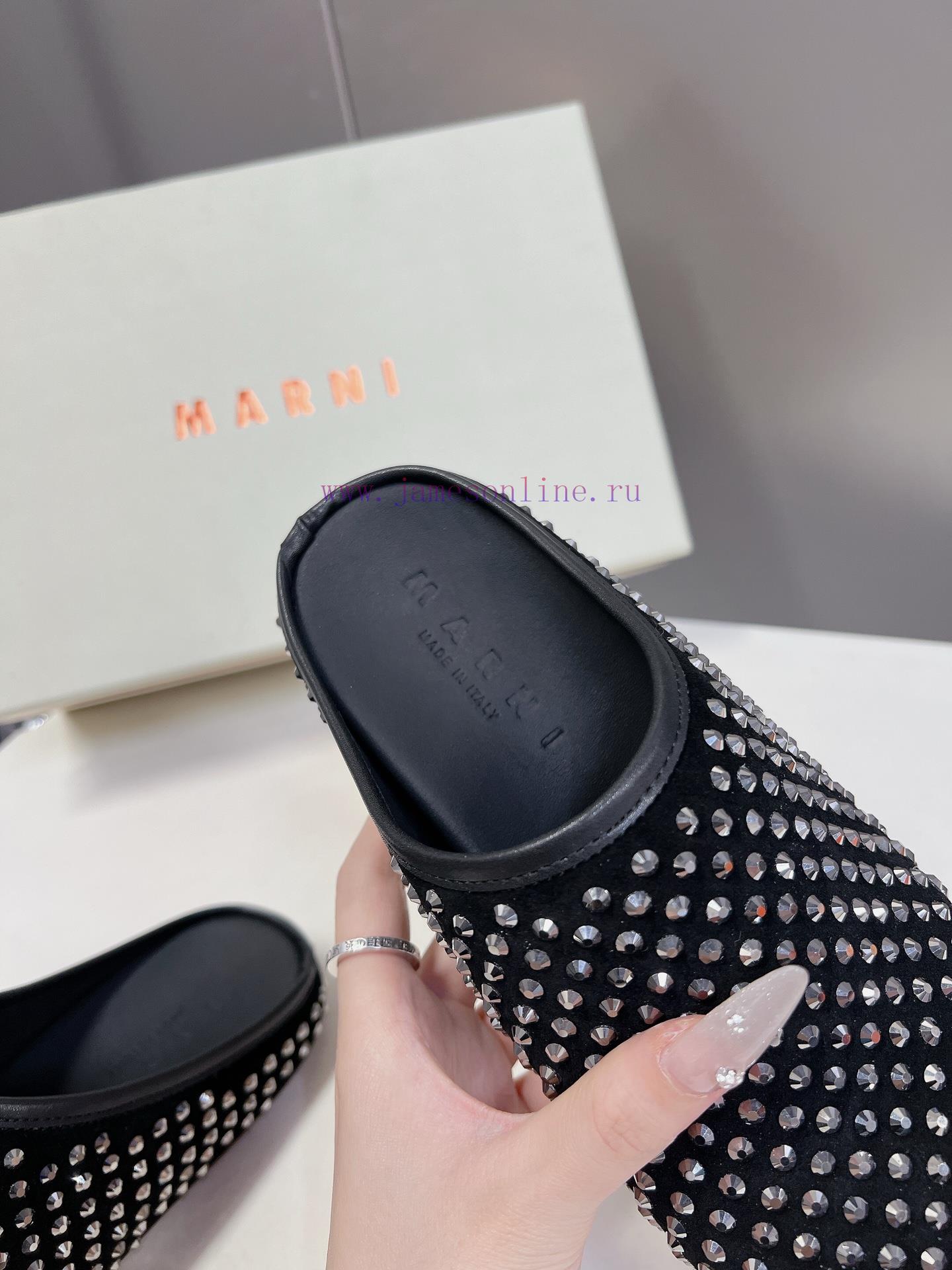 Marni's Classic Diamond Studded Bingbing Slippers Are Perfect For Spring And Summer. The Color ggtf7z3x - Image 9