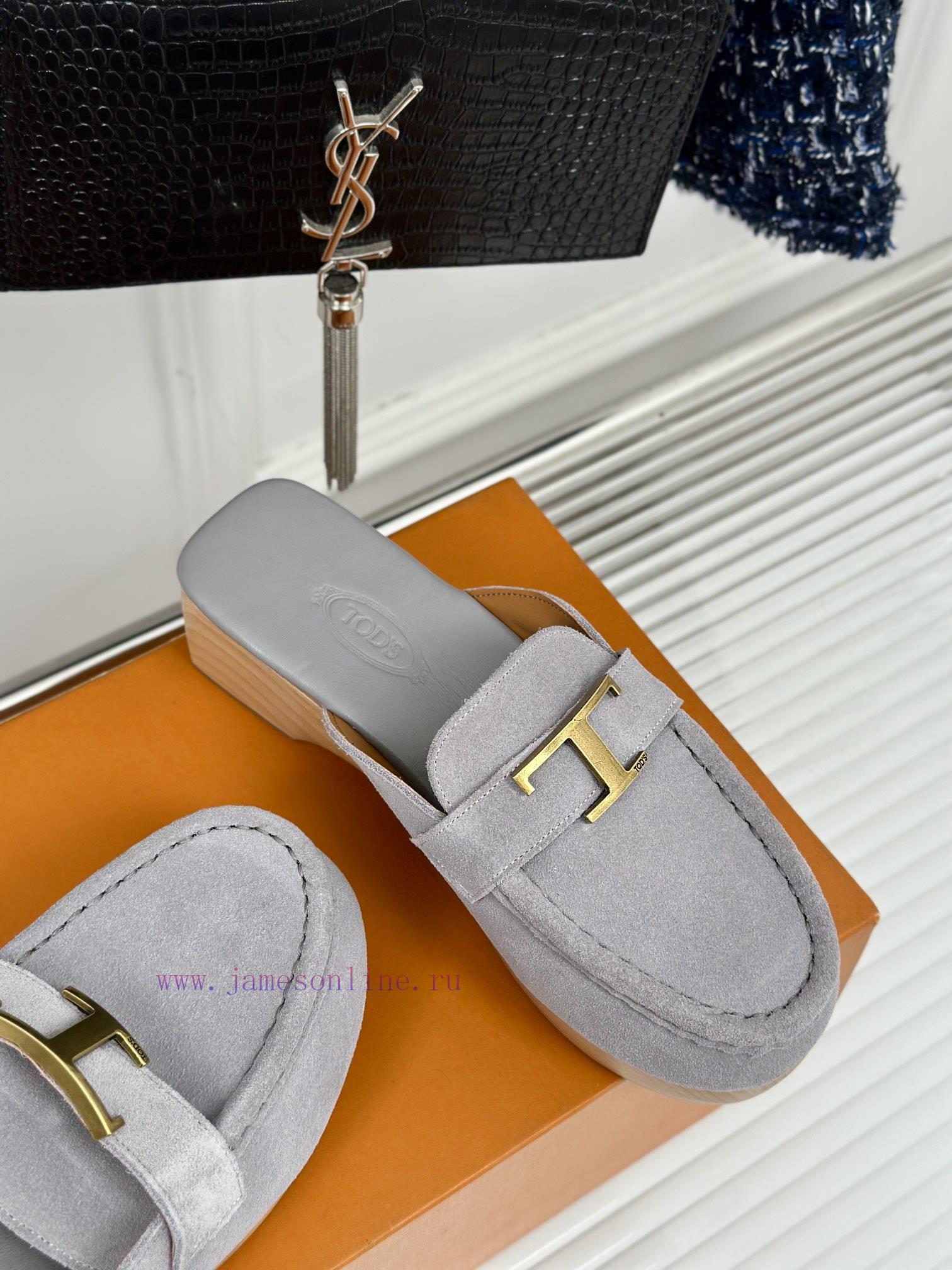 TOD's Classic Explosive Thick Bottom Metal BuckleHalf Drag SeriesOriginal Customized Calf Leath q4okczbg - Image 6