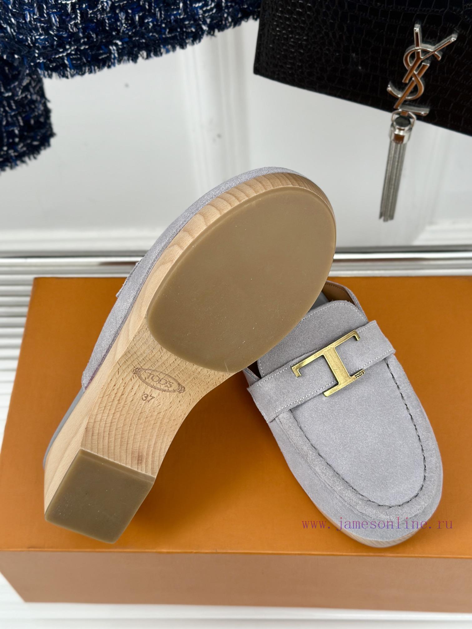 TOD's Classic Explosive Thick Bottom Metal BuckleHalf Drag SeriesOriginal Customized Calf Leath q4okczbg - Image 10