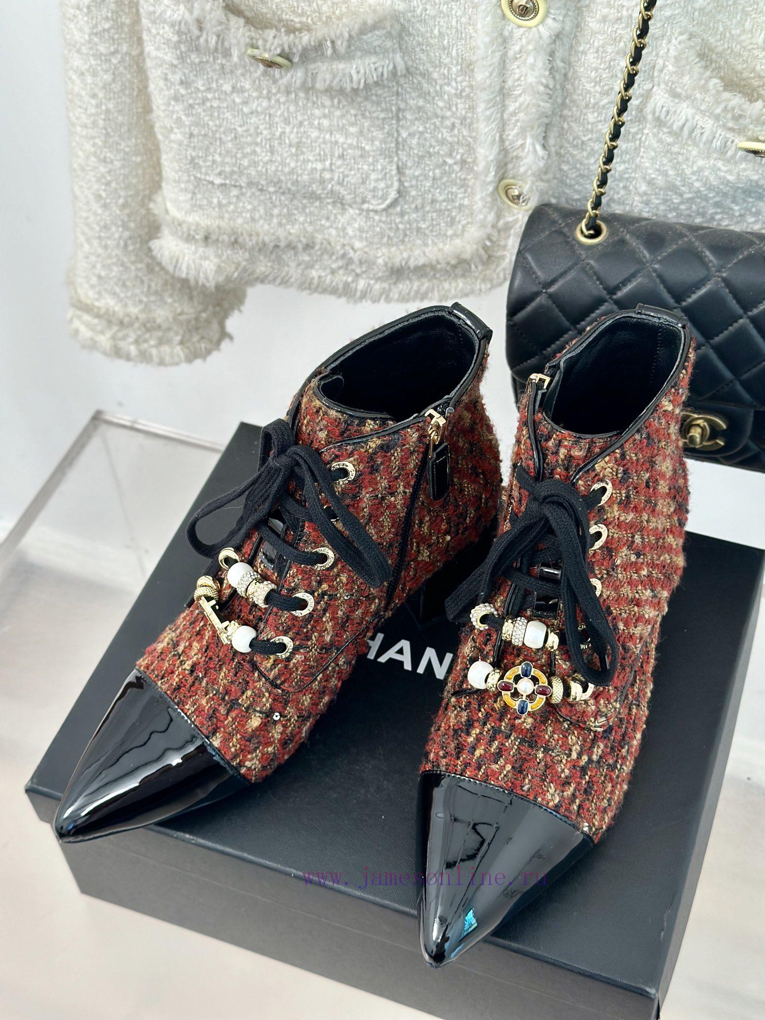 Chanel | Chanel 24B Autumn/Winter New Pointed Short BootsComes With A Sense Of Atmosphere And E 3ssg5g8r - Image 3
