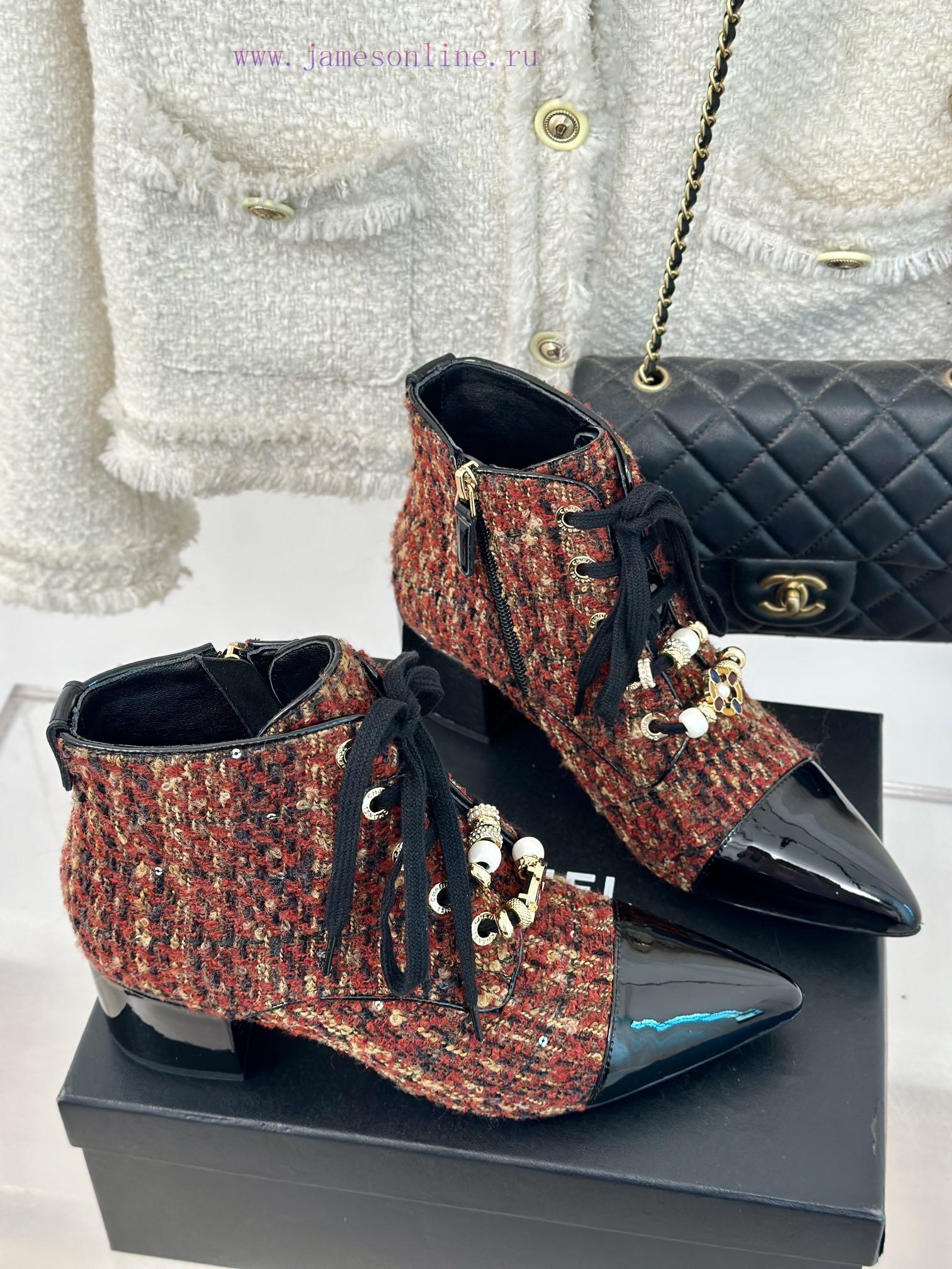 Chanel | Chanel 24B Autumn/Winter New Pointed Short BootsComes With A Sense Of Atmosphere And E 3ssg5g8r - Image 4