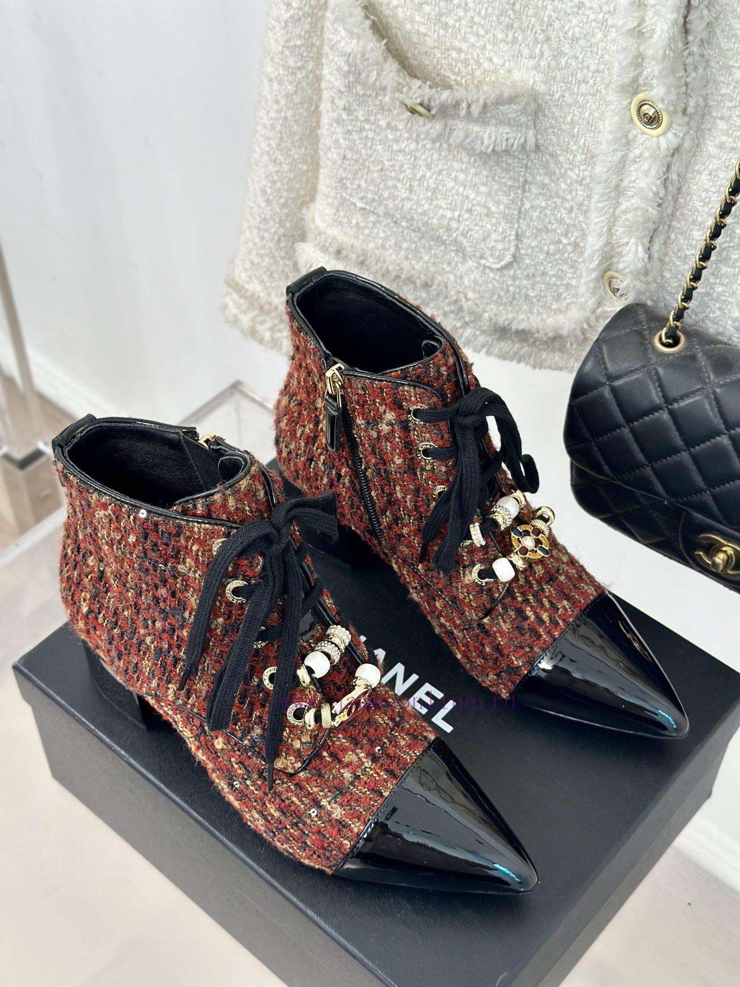 Chanel | Chanel 24B Autumn/Winter New Pointed Short BootsComes With A Sense Of Atmosphere And E 3ssg5g8r - Image 5