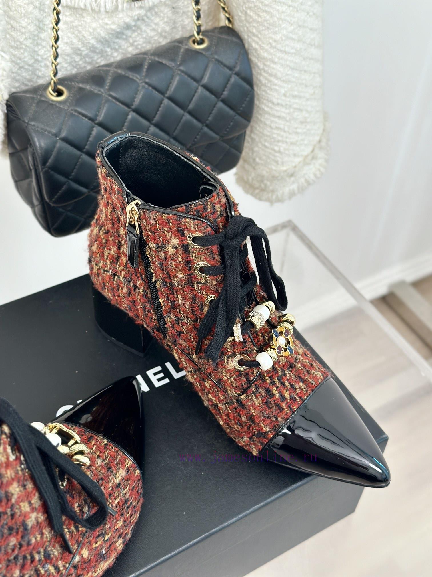 Chanel | Chanel 24B Autumn/Winter New Pointed Short BootsComes With A Sense Of Atmosphere And E 3ssg5g8r - Image 6