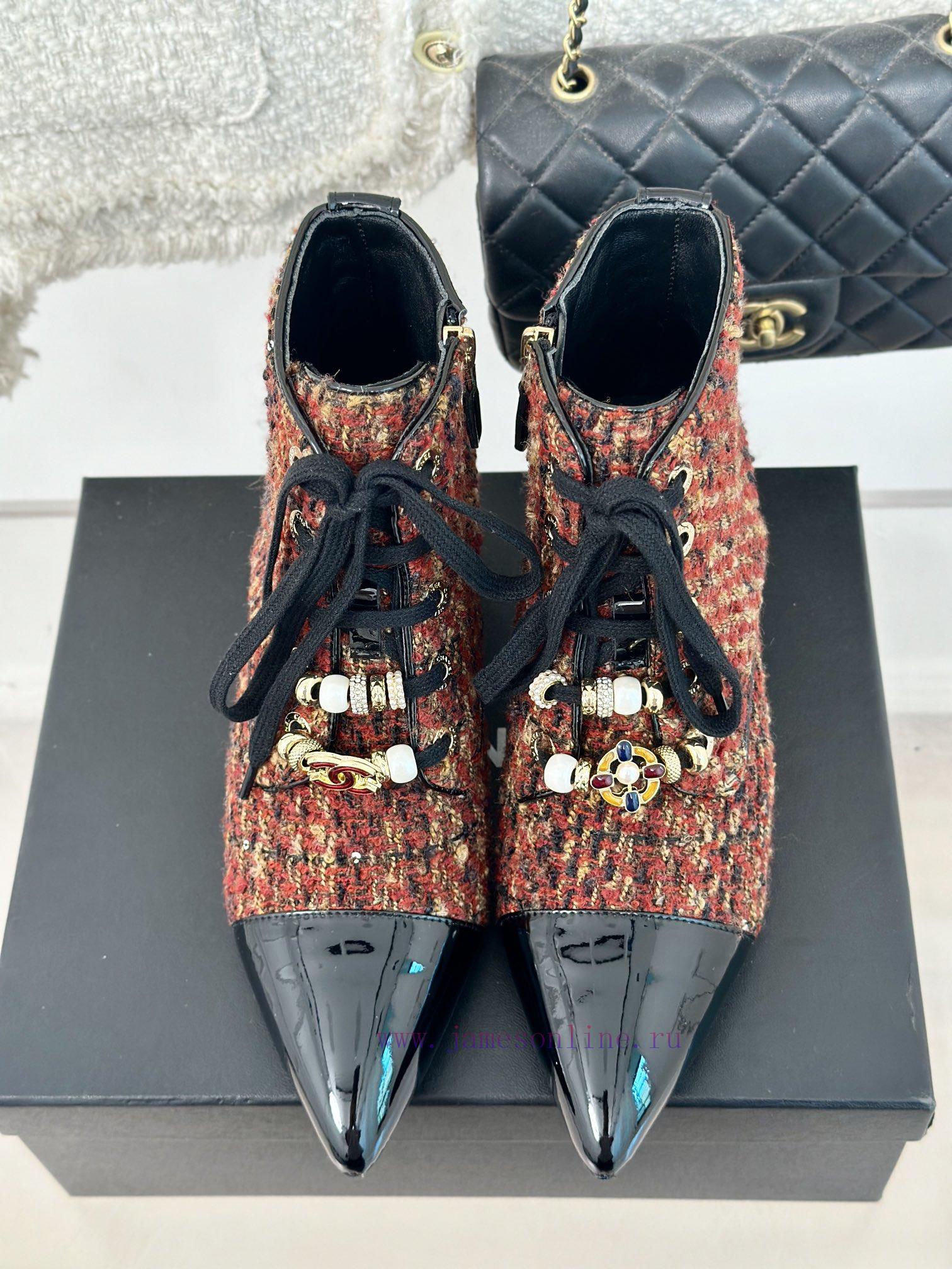 Chanel | Chanel 24B Autumn/Winter New Pointed Short BootsComes With A Sense Of Atmosphere And E 3ssg5g8r - Image 7