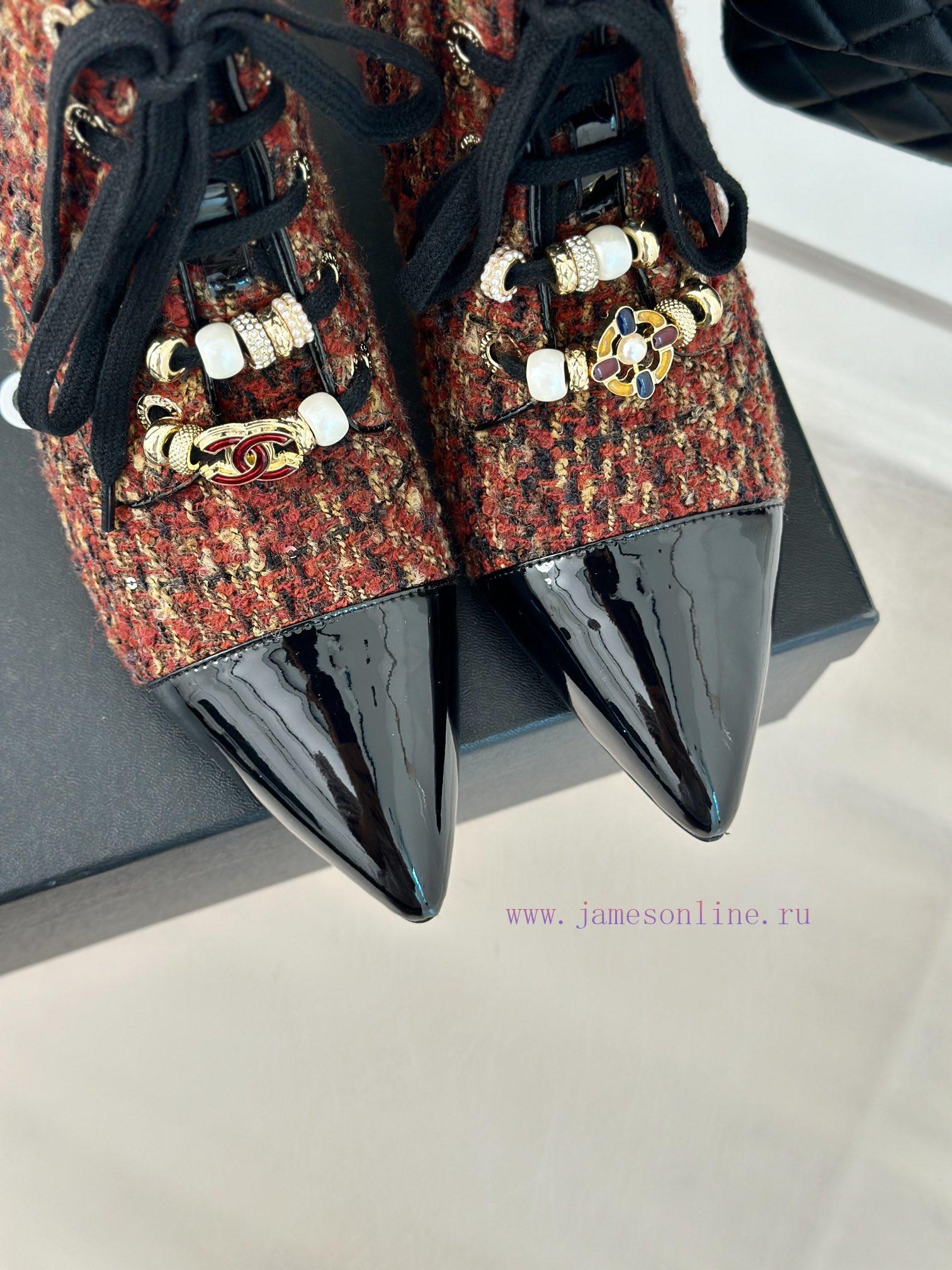 Chanel | Chanel 24B Autumn/Winter New Pointed Short BootsComes With A Sense Of Atmosphere And E 3ssg5g8r - Image 8