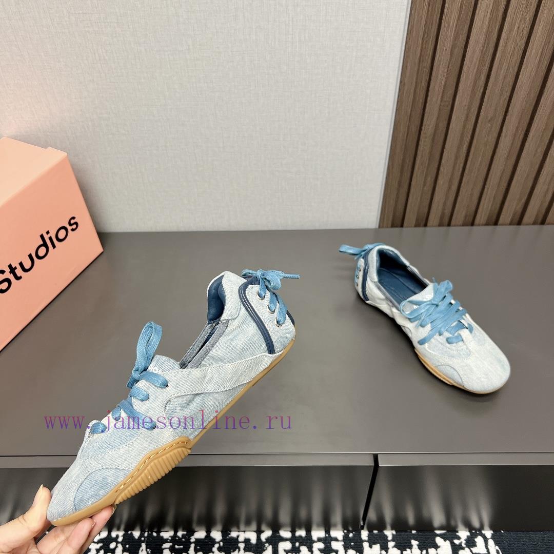 Top Spot Order SchedulingAcne Studios 24 Vs Wasteland Ballet Flat ShoesLace Up Ballet FlatsShoe h6pciu0a - Image 5