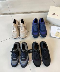 Brioni/Brioni New Men's Casual Sports Running ShoesWool Mixed Fabric Material Running Shoes Com yztalym0