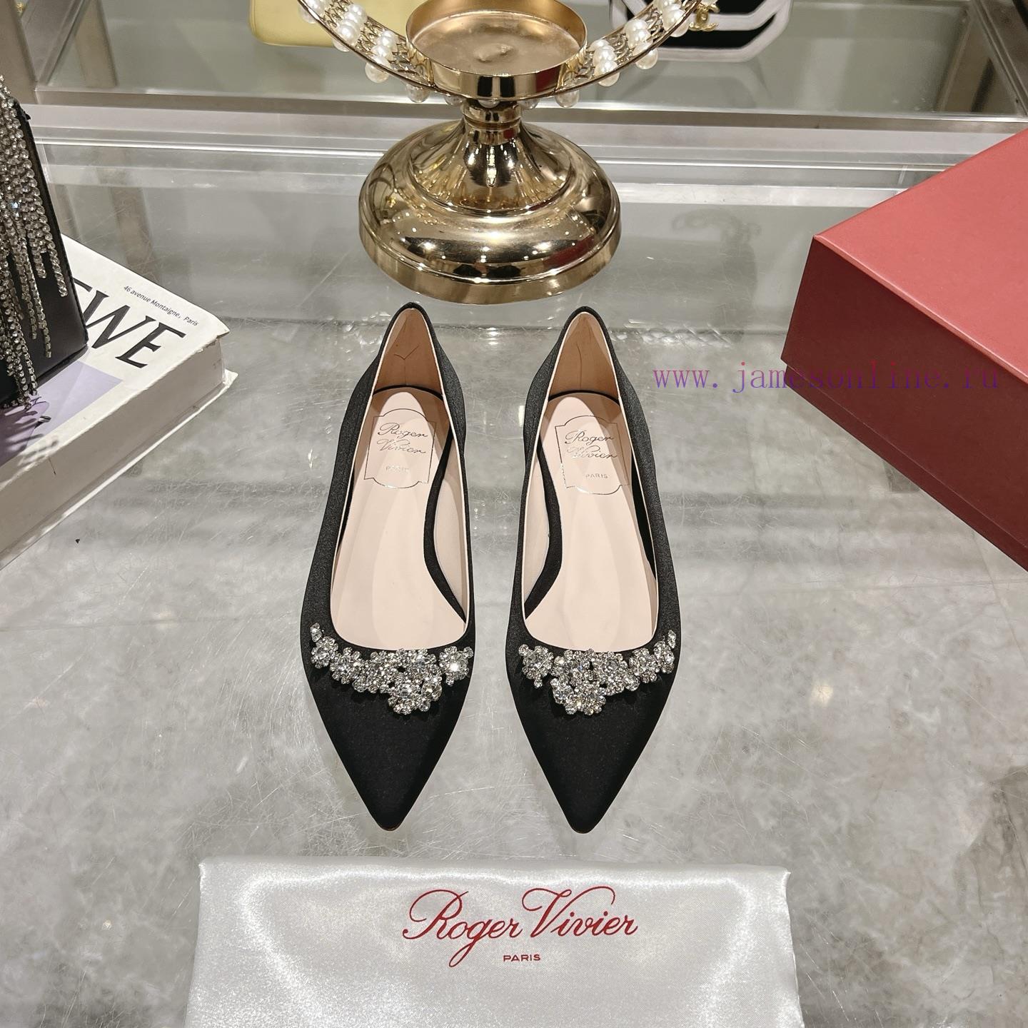 RV25 Spring/summer New Crystal Diamond Buckle Pointed Single ShoeOriginal Development Of Origin re3s3kqc