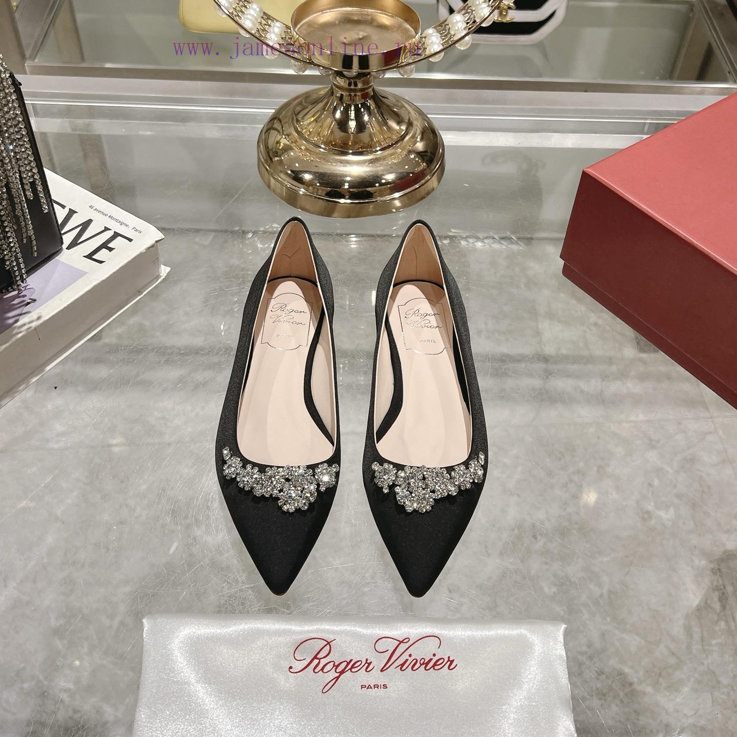 RV25 Spring/summer New Crystal Diamond Buckle Pointed Single ShoeOriginal Development Of Origin re3s3kqc - Image 2
