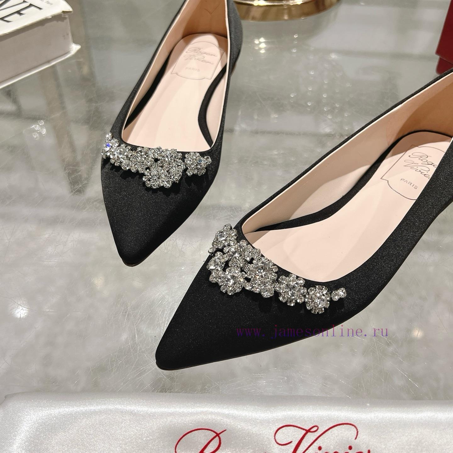 RV25 Spring/summer New Crystal Diamond Buckle Pointed Single ShoeOriginal Development Of Origin re3s3kqc - Image 7