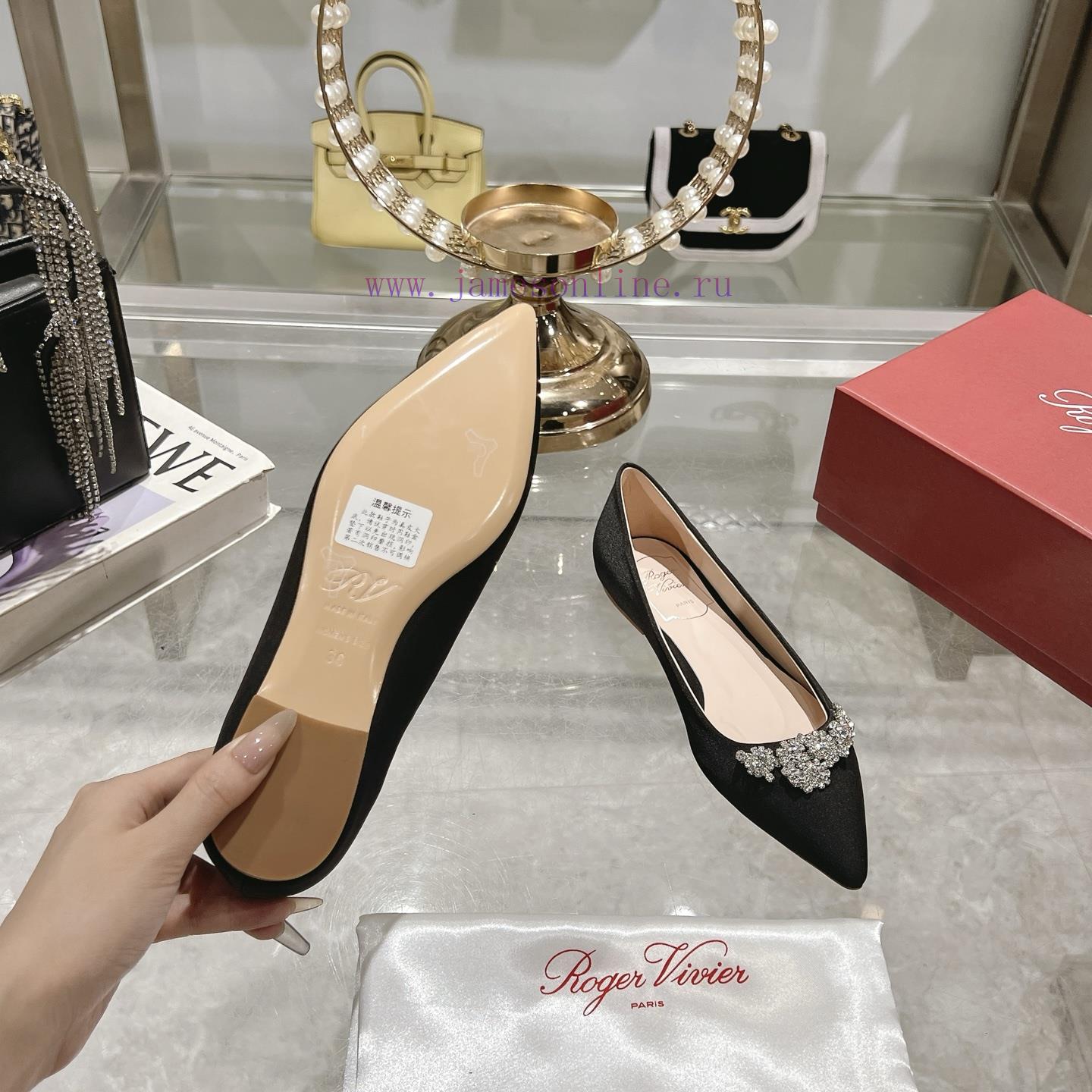 RV25 Spring/summer New Crystal Diamond Buckle Pointed Single ShoeOriginal Development Of Origin re3s3kqc - Image 10