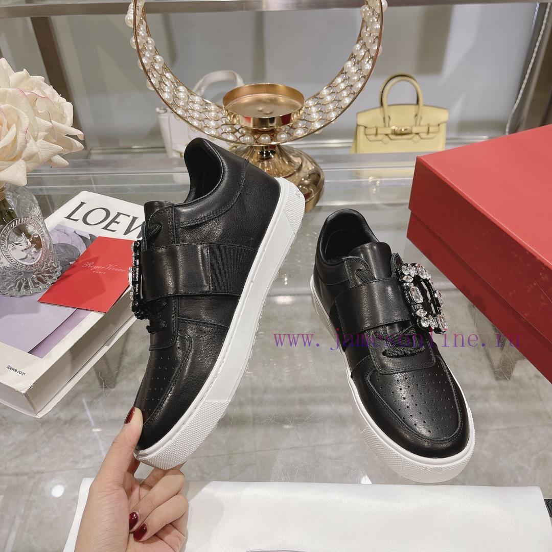 24 New Styles Of Zhou Dongyu~Tang Yan~Linda's Dream Shoes RV Square Button White Shoes Light Sp 40jycui1 - Image 3