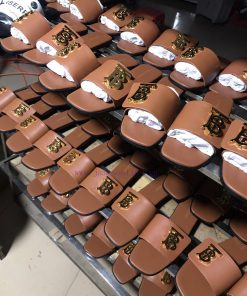 New Product Launch ️ Burberry Flat Slippers Channel Goods Vulcanized One Step Stepping Burberry xf7lv55f