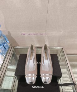 -24Ss Early Spring New Chanel Color Blocked Square Toe Coarse Matching ShoesI Really Don't Have 18lf643k