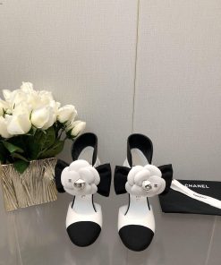Top Grade Chanel Vintage Double C Bow High Heels Single Shoes -Chanel Grandma Chanel's Super Be eqs8zzd6