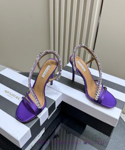 AQUAZZURA Golden Pineapple 2024 𝐒𝐒𝐧𝐞𝐰 Spring/Summer New Water Diamond High Heels Aquazzura/Pine n4jin7yl
