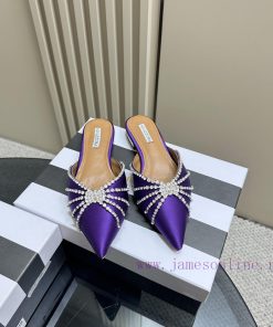 AQUAZZURA Golden Pineapple 2024 𝐒𝐒𝐧𝐞𝐰 Spring/Summer New Water Diamond Flat Shoes Aquazzura/Pine 33dd17n2