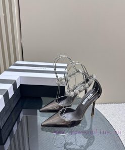 The MostAQUAZURA Big Pineapple Water Diamond Decorative High Heels2023 Spring/Summer Water Diam 1svhhza8