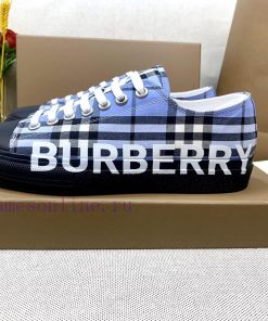 BURBERRY Is The Most. YB Development In The Market Plaid Cotton Sports Shoes With Vibrant Decor k90c5zfc