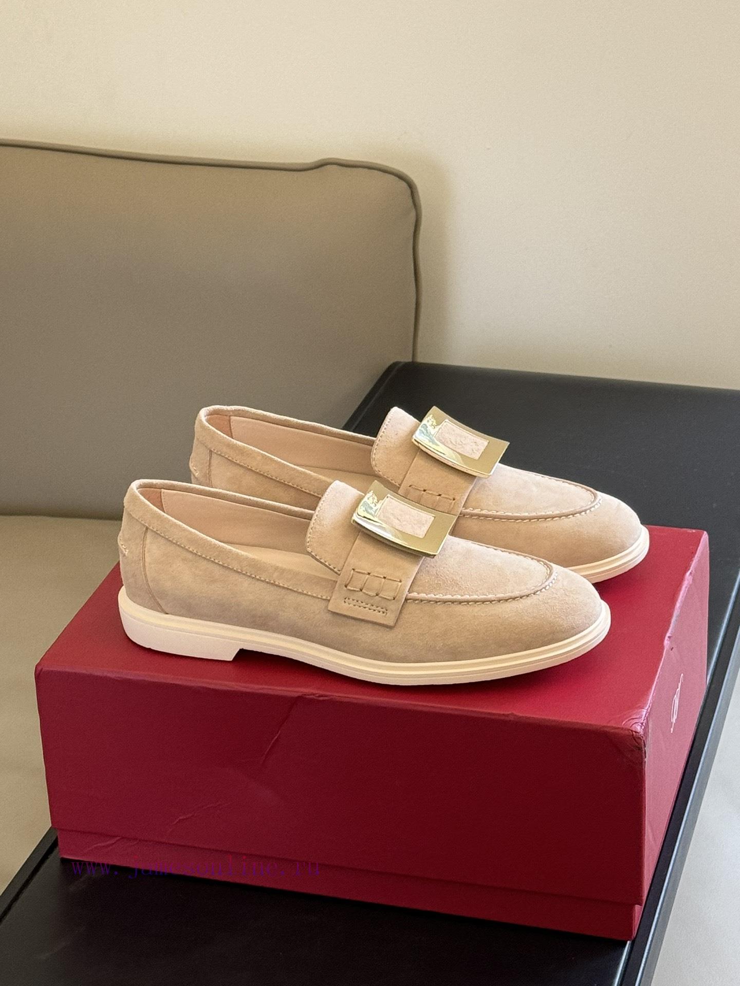 Uncle RV 24 Spring/Summer Le Fu Shoes New ProductA Very Old-fashioned Item Made Of Suede Materi bruqhw3s