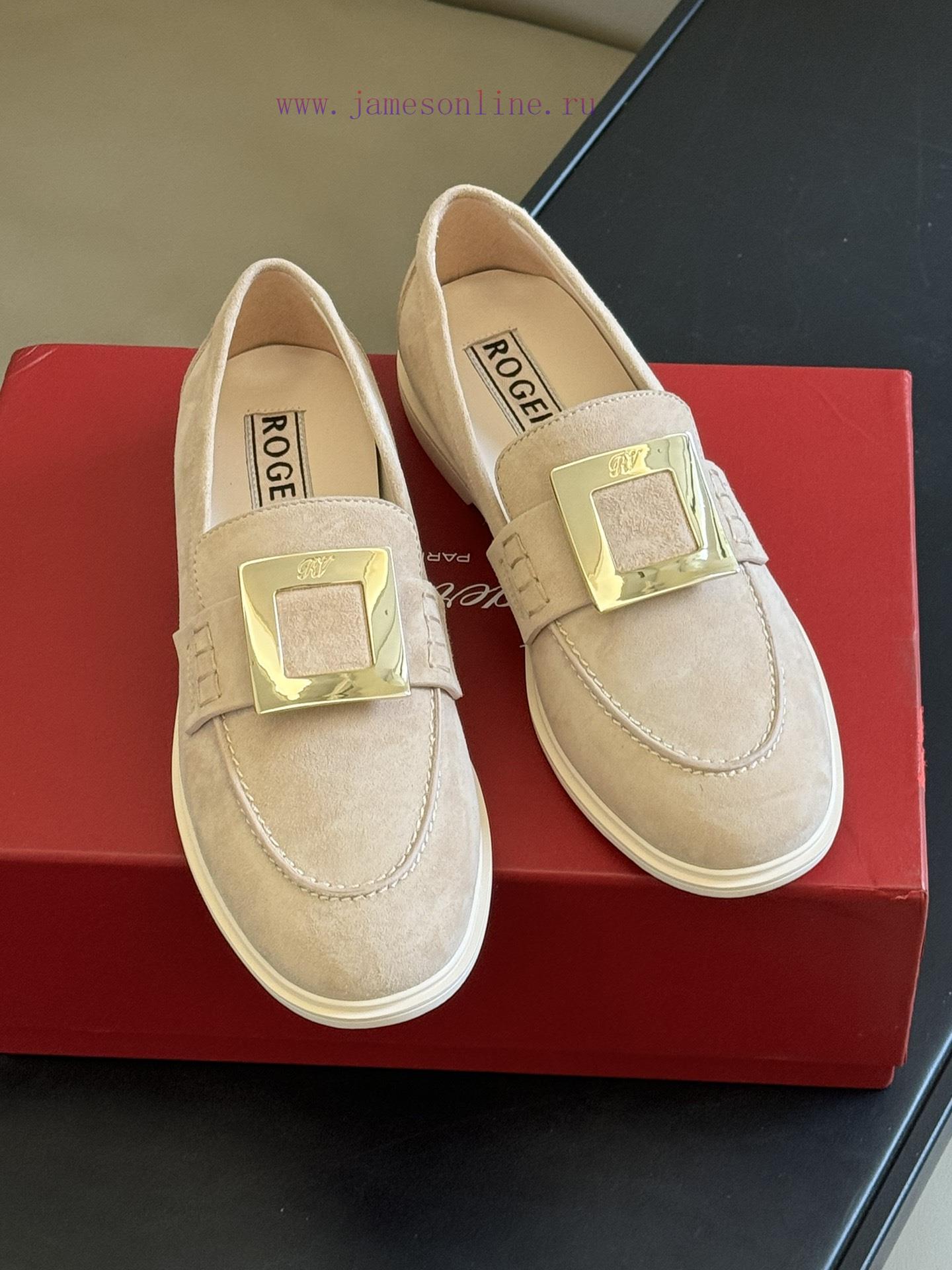 Uncle RV 24 Spring/Summer Le Fu Shoes New ProductA Very Old-fashioned Item Made Of Suede Materi bruqhw3s - Image 4