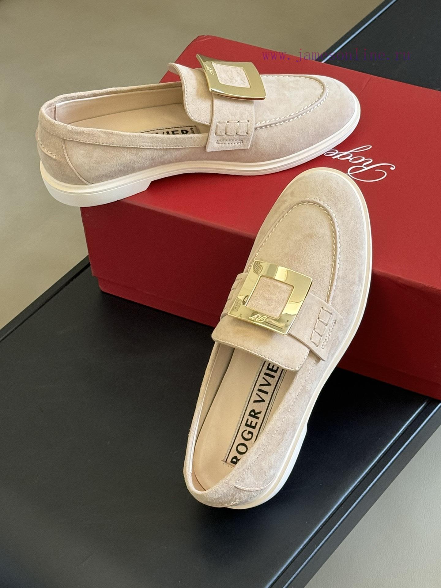 Uncle RV 24 Spring/Summer Le Fu Shoes New ProductA Very Old-fashioned Item Made Of Suede Materi bruqhw3s - Image 5